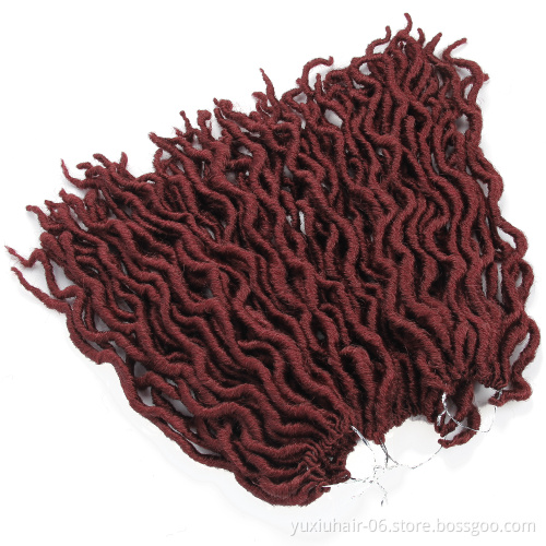 wholesale synthetic Crochet for Hair  Crochet Hair Deep Wavy Dreadlock Crochet Braids Hair